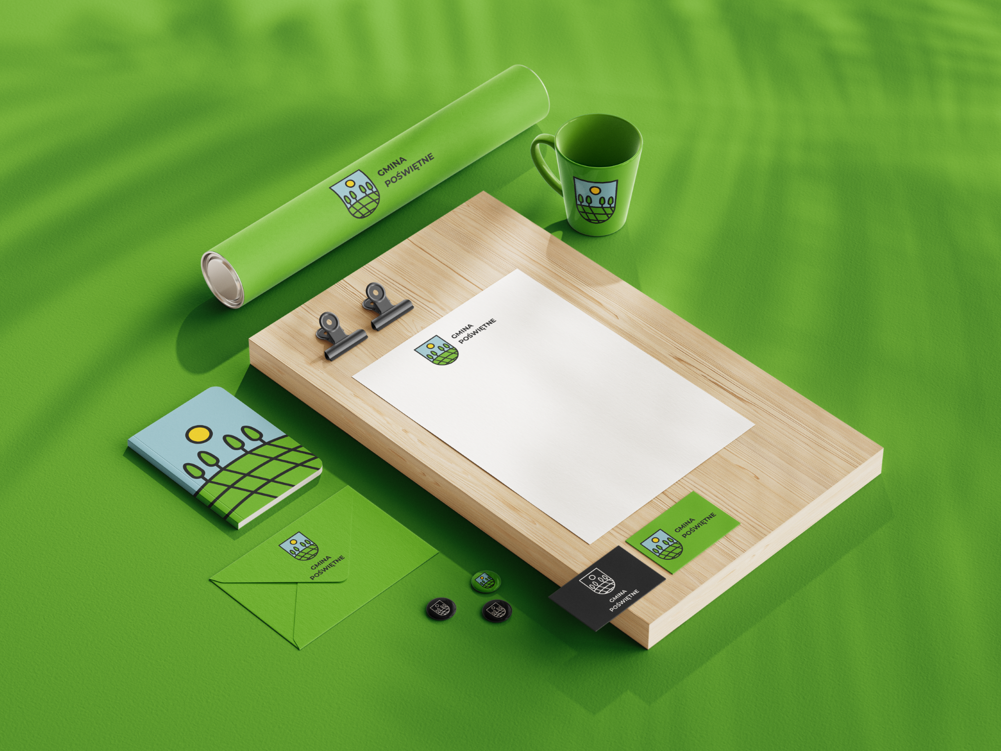 Gmina Poświętne, okładka realizacji